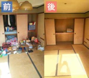 蟹江町で遺品整理‐before-after